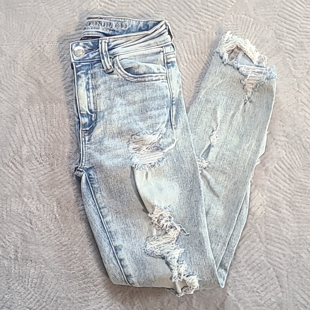 American Eagle High Rise Jegging Crop Jeans